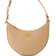 Valentino Garavani VLogo Signature Mini Leather Hobo Bag - Pink