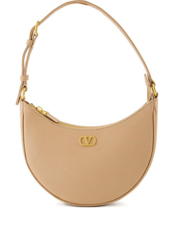 Valentino Garavani VLogo Signature Mini Leather Hobo Bag - Pink