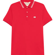 Valentino VLogo Signature Cotton Polo Shirt - Red