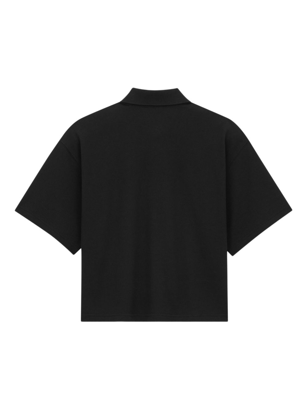 Saint Laurent  Oversized Cotton Polo Shirt - Black