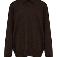 Maison Margiela Wool Polo Shirt - Brown