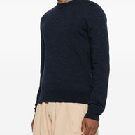 Maison Margiela  Wool Crewneck Sweater - Blue