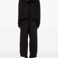 MM6 Maison Margiela Logo Cotton Hoodie - Black