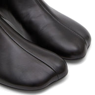 MM6 Maison Margiela Leather Ankle Boots - Black