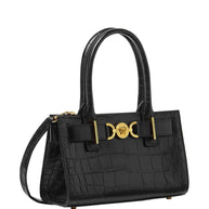 Versace La Medusa '95 Small Leather Tote - Black