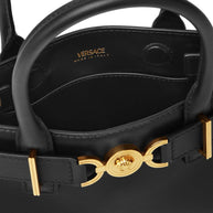 Versace Medusa '95 Leather Tote Bag - Black