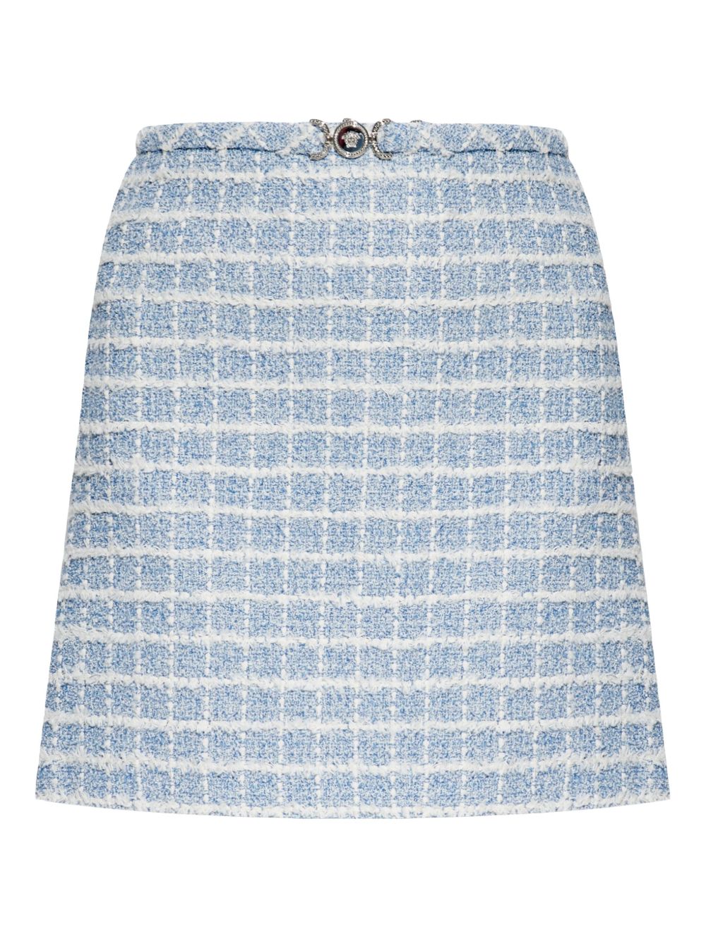 Versace Tweed Mini Skirt - Blue