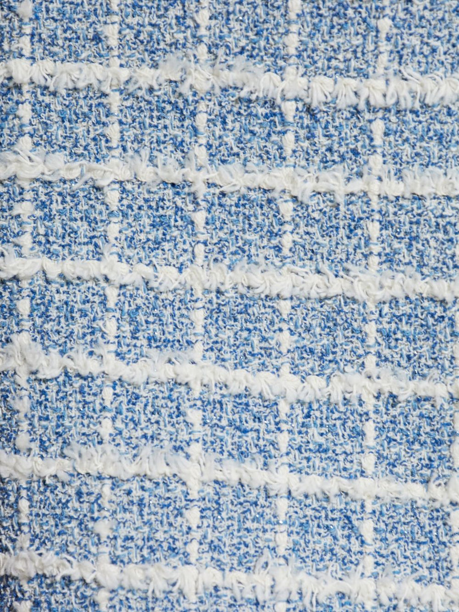 Versace Tweed Mini Skirt - Blue