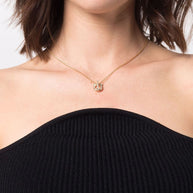 Ferragamo Gancini Necklace With Crystals