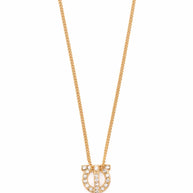 Ferragamo Gancini Necklace With Crystals