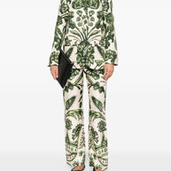 F.R.S . Printed Silk Shirt - Green
