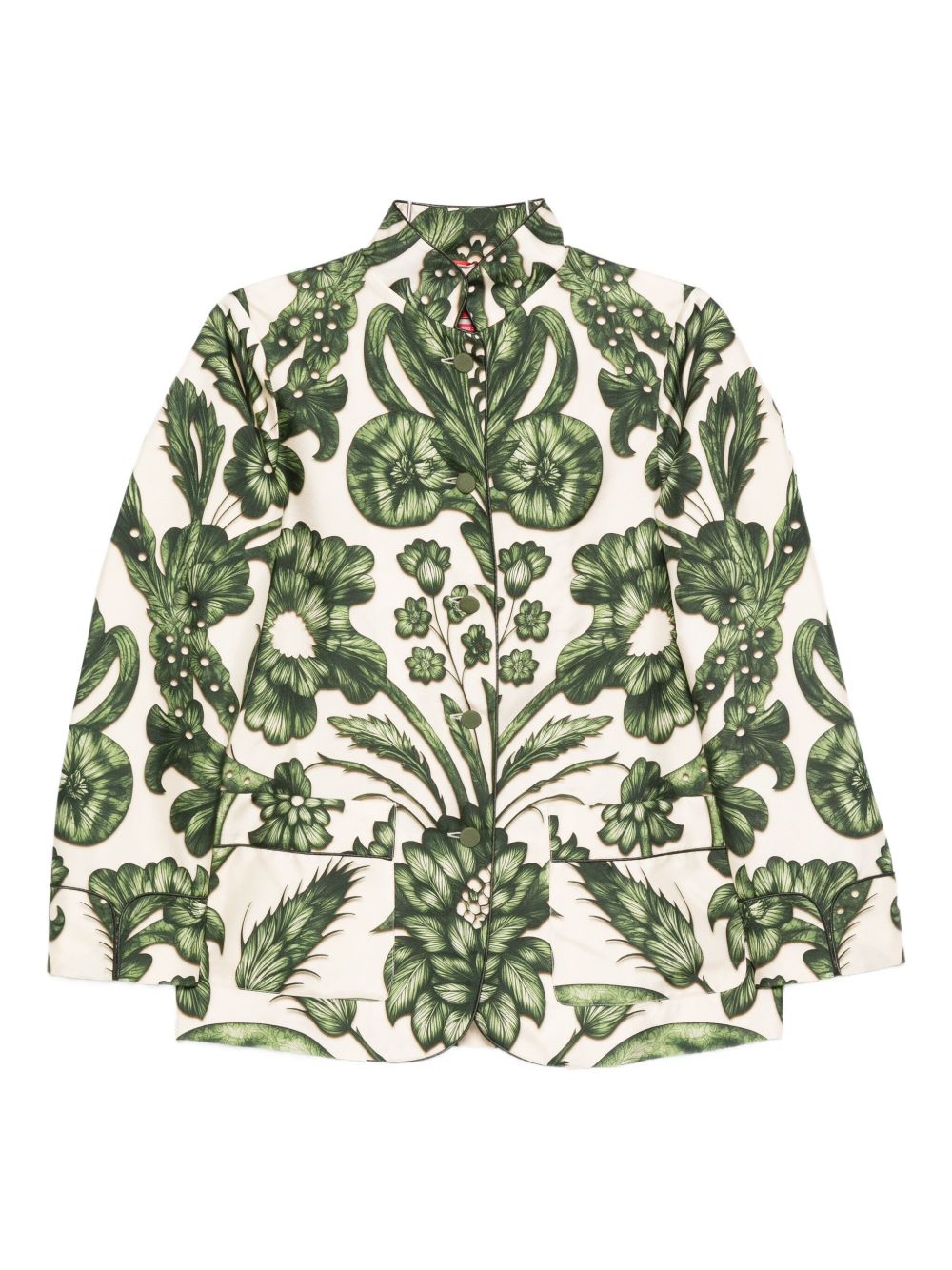 F.R.S . Printed Silk Shirt - Green
