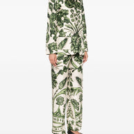 F.R.S . Printed Silk Shirt - Green