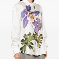 Pierre Louis Mascia Printed Silk Shirt - White