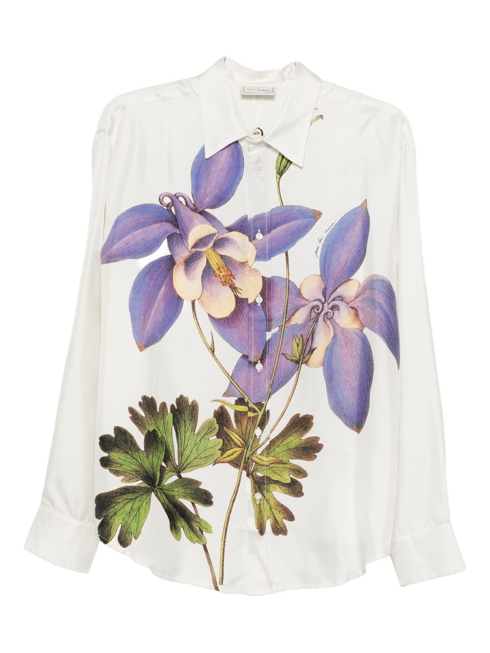 Pierre Louis Mascia Printed Silk Shirt - White