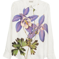 Pierre Louis Mascia Printed Silk Shirt - White