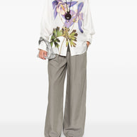 Pierre Louis Mascia Printed Silk Shirt - White