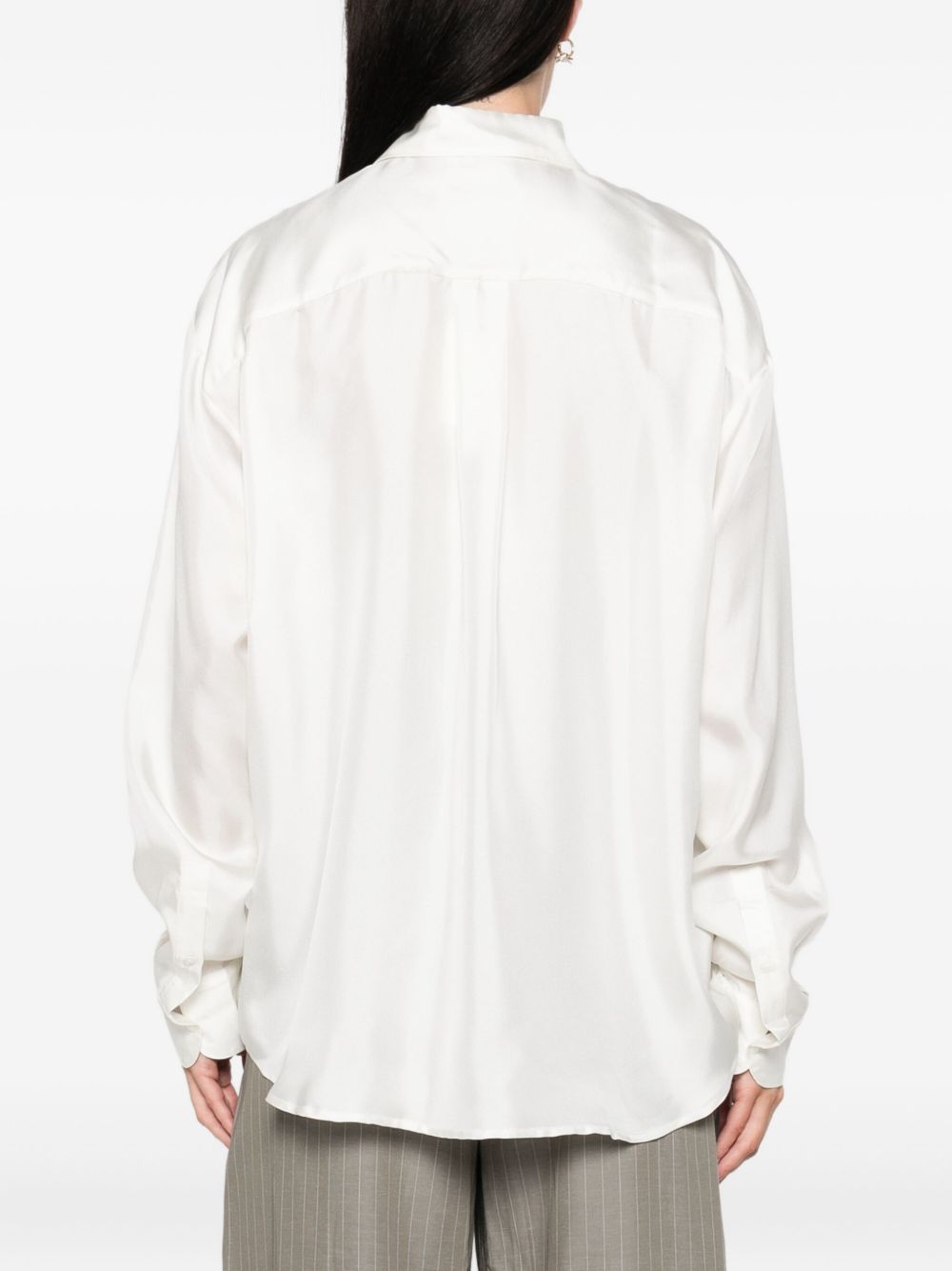 Pierre Louis Mascia Printed Silk Shirt - White