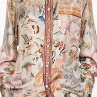 Pierre Louis Mascia Printed Silk Shirt - Beige