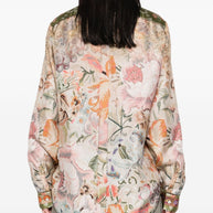 Pierre Louis Mascia Printed Silk Shirt - Beige