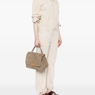 Zanellato Postina Jones Small Suede Leather Handbag