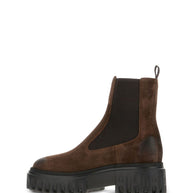 HOGAN PRE Leather Chelsea Boots - Brown