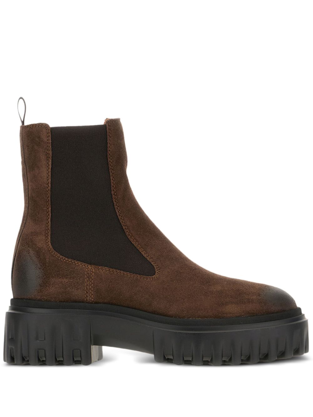 HOGAN PRE Leather Chelsea Boots - Brown