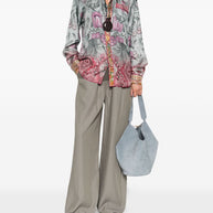 Pierre Louis Mascia Printed Silk Shirt - Clear Blue