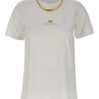 Elisabetta Franchi Logo Cotton T-shirt - White