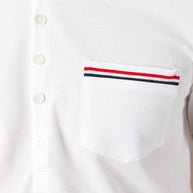 Thom Browne Rwb Cotton Polo Shirt - White