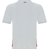 Thom Browne Rwb Cotton Polo Shirt - White
