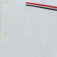 Thom Browne Rwb Cotton Polo Shirt - White