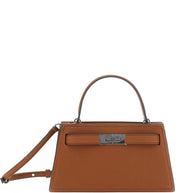 Tory Burch Lee Radziwill Small Leather Handbag - Leather Brown