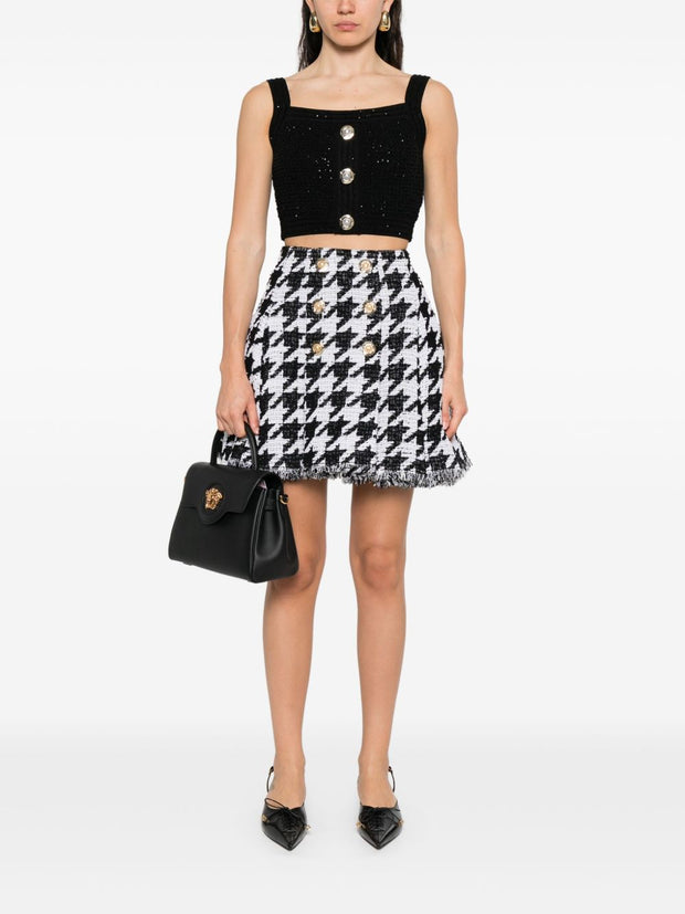 Balmain Tweed Top - Black