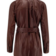Brunello Cucinelli Belted Leather Jacket