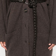 Brunello Cucinelli Cashmere V-necked Cardigan Brown