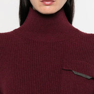 Brunello Cucinelli Cashmere Turtleneck Sweater Bordeaux