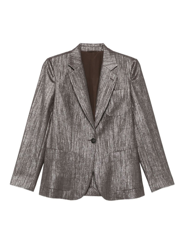 Brunello Cucinelli Metallic Single-breasted Blazer