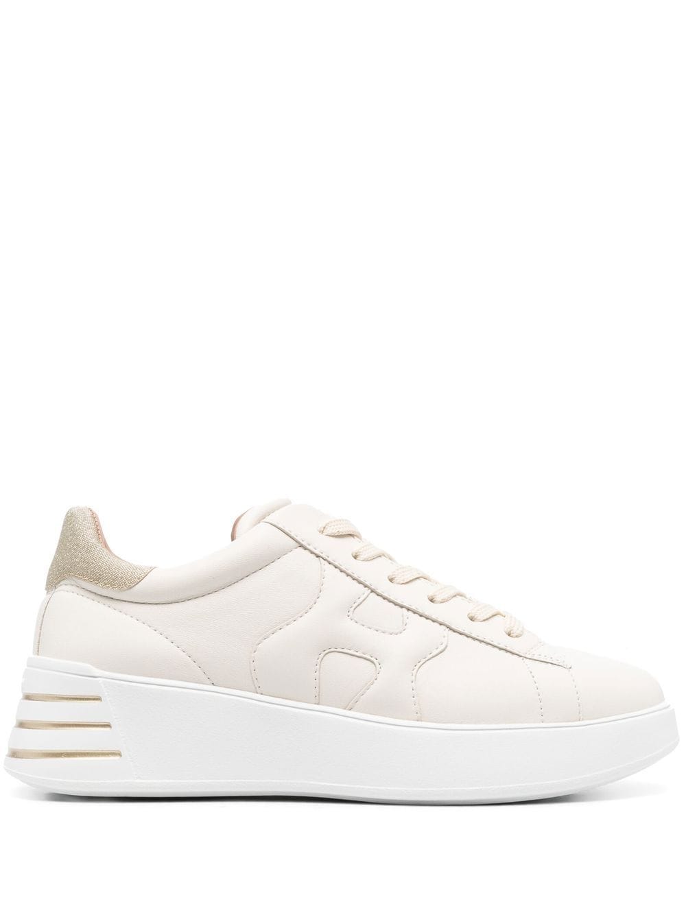 HOGAN PRE Rebel Leather Sneakers - Cream