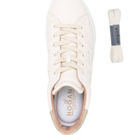 HOGAN PRE Rebel Leather Sneakers - Cream