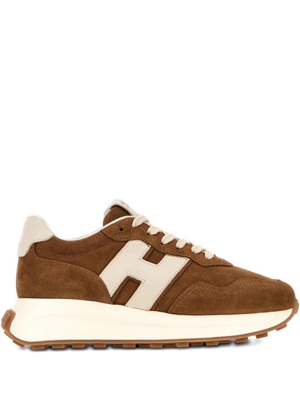 HOGAN PRE H641 Leather Sneakers -Leather Brown