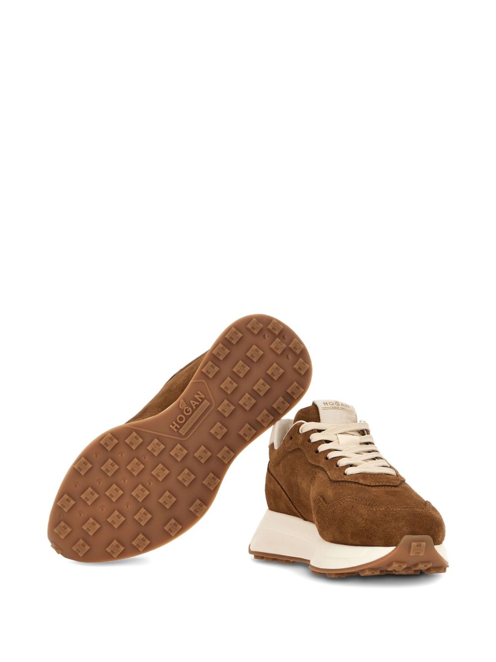 HOGAN PRE H641 Leather Sneakers -Leather Brown