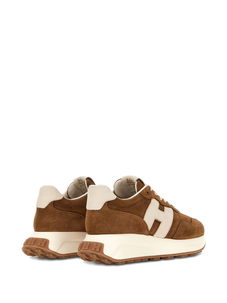 HOGAN PRE H641 Leather Sneakers -Leather Brown