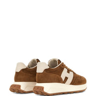 HOGAN PRE H641 Leather Sneakers -Leather Brown