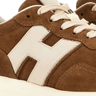 HOGAN PRE H641 Leather Sneakers -Leather Brown