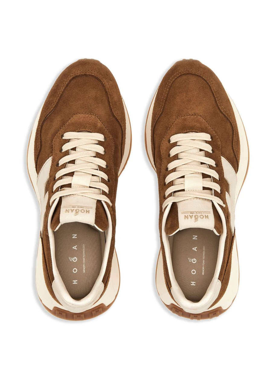 HOGAN PRE H641 Leather Sneakers -Leather Brown