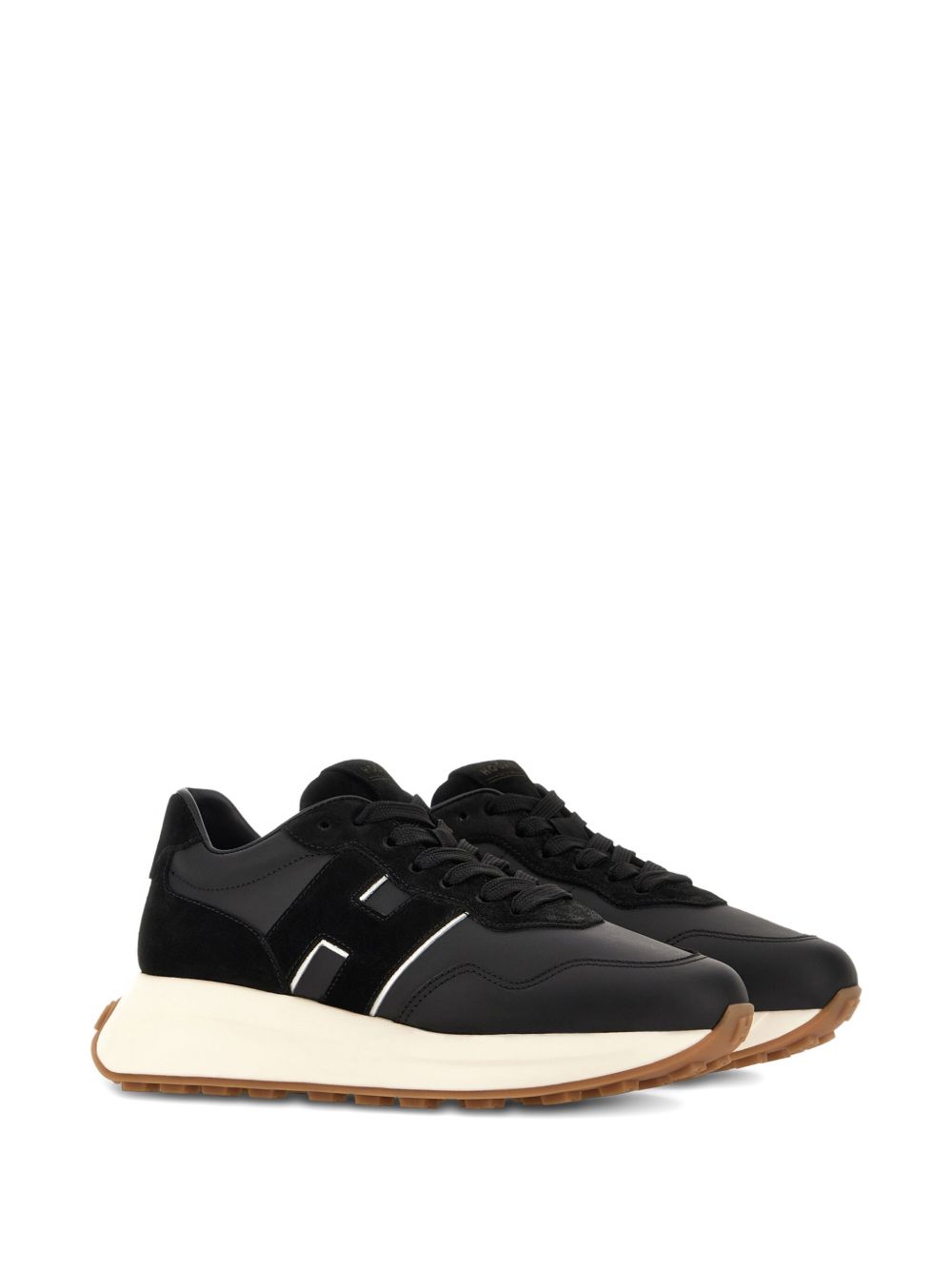 HOGAN PRE H641 Leather Sneakers - Black