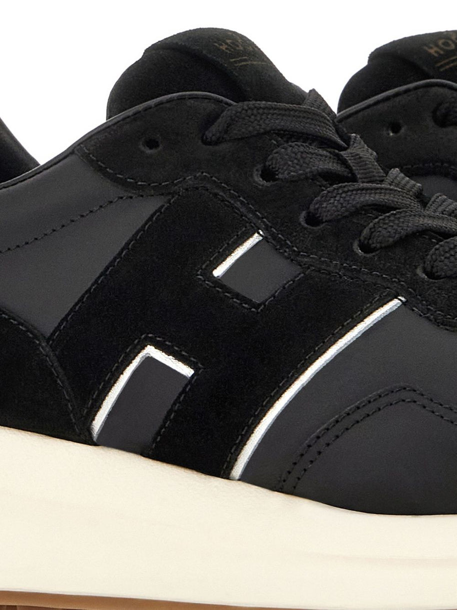 HOGAN PRE H641 Leather Sneakers - Black