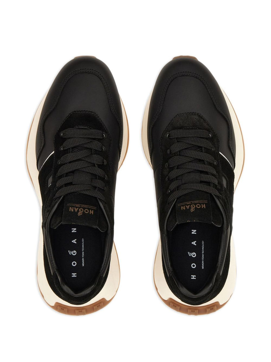 HOGAN PRE H641 Leather Sneakers - Black