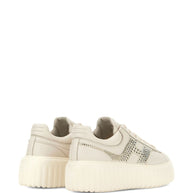 HOGAN PRE H-Stripes Leather Sneakers - Ivory